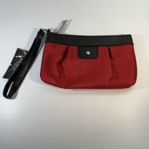 Tianni Handbag Red Black Wristlet Style #4174 New With Tags